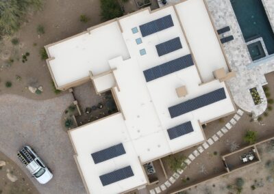 Solar panel Installation By Sunbright Solar drone