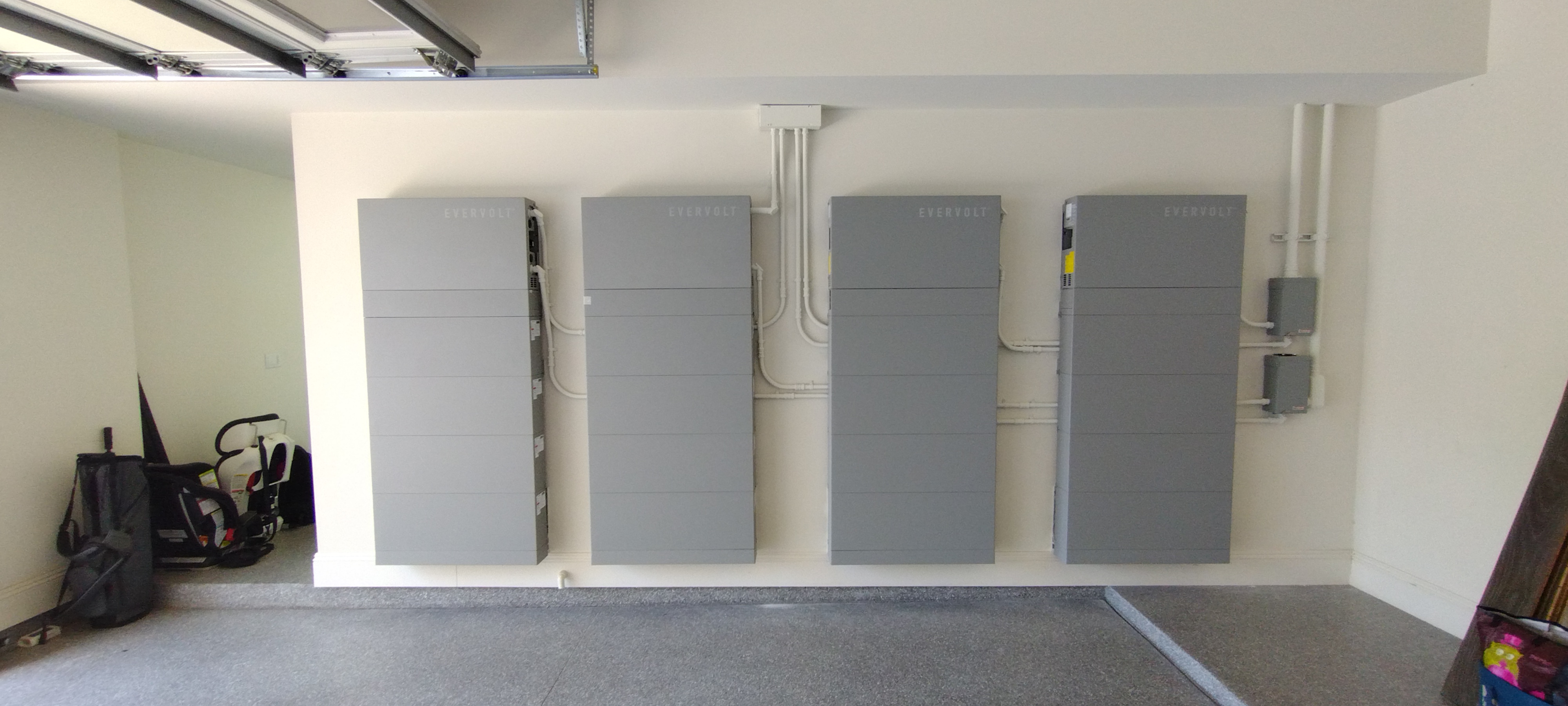 Enphase batteries in garage